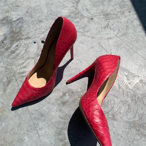 Alexandre Birman pink snakeskin shoes - Picture 2 of 6